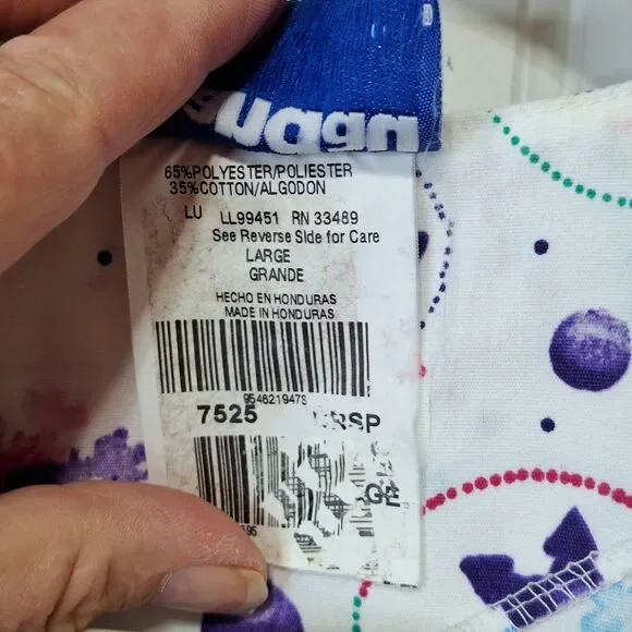 Lot Of 3 Womens Long Sleeve Scrub Jackets Size L Medical Hospital Dental - Picture 14 of 15